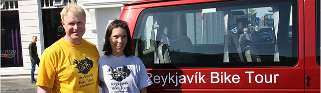 Ursula and Stefan Reykjavik Bike Tours