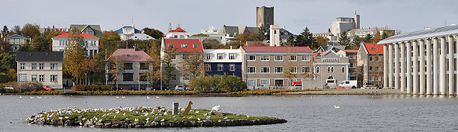 Reykjavik City Centre Lake Tjornin