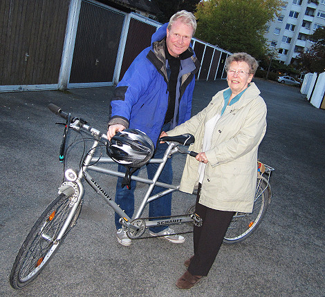 Tandem bicycle for rent in Reykjavik